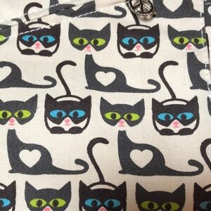Cat Print Crossbody Shoulder Bag Bungalow 360 Tan Black Blue Green Pink